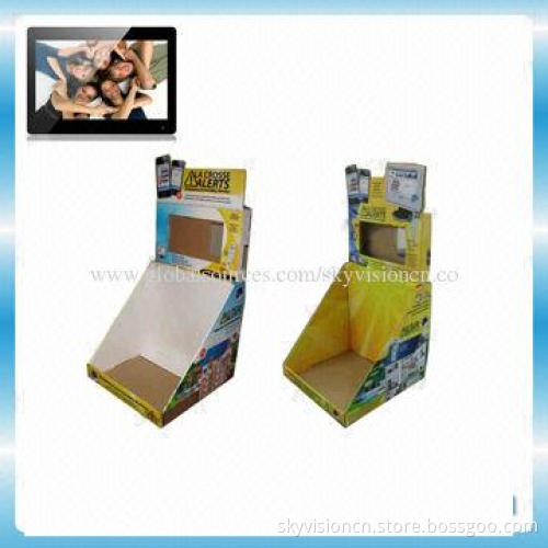 8-inch Acrylic/wooden digital photo frame with 800*600P resolution, auto copy/play HD video